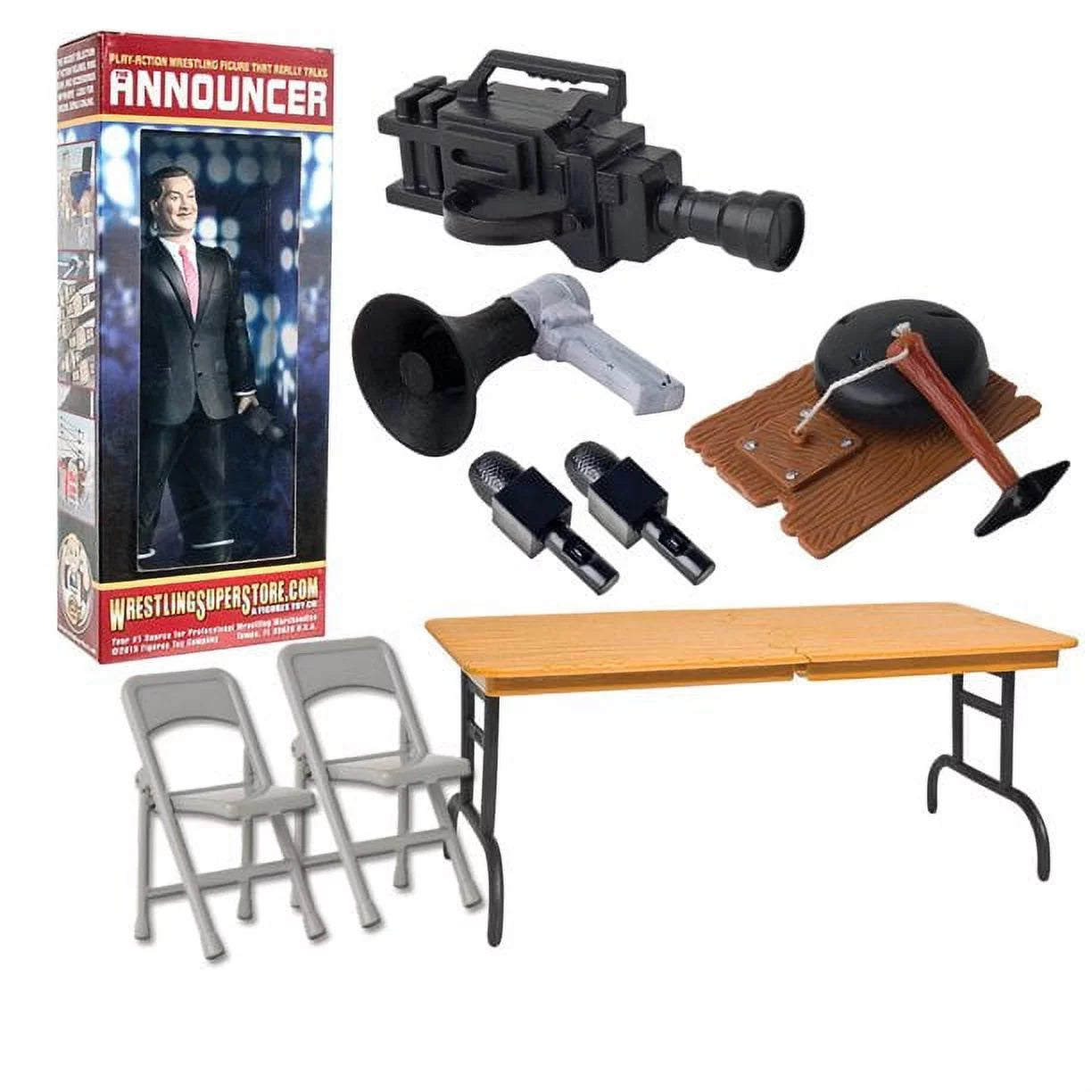 Wrestling Action Figure Gear Announcer Sizepecial Deal 5 For WWE Wrestling Figures