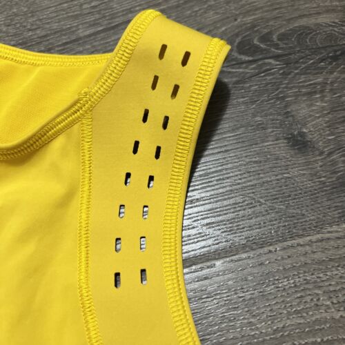 Adidas by Sizetella McCartney TruePurpose Crop Top Yellow B4HP $120