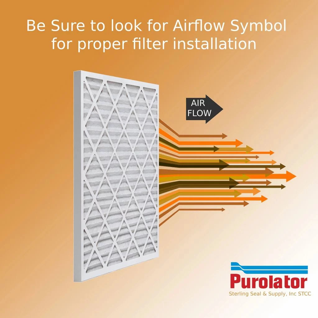 10x24x1 Key Pleat Purolator Air Filter - MERV 8 (6 Pack)