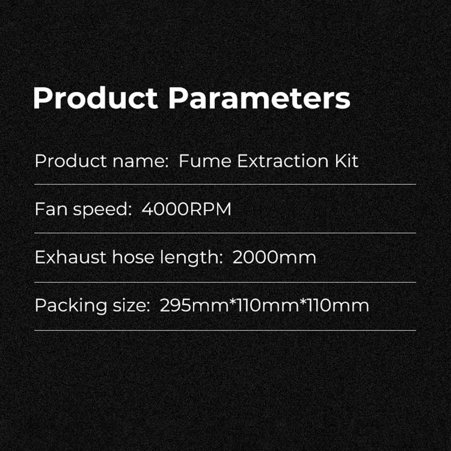 Ametoys Creality 3D Fume Extraction Kit, High Efficiency Ventilation Fan, Exhaust Hose, Ender Plus Laser Engraver Enclosure