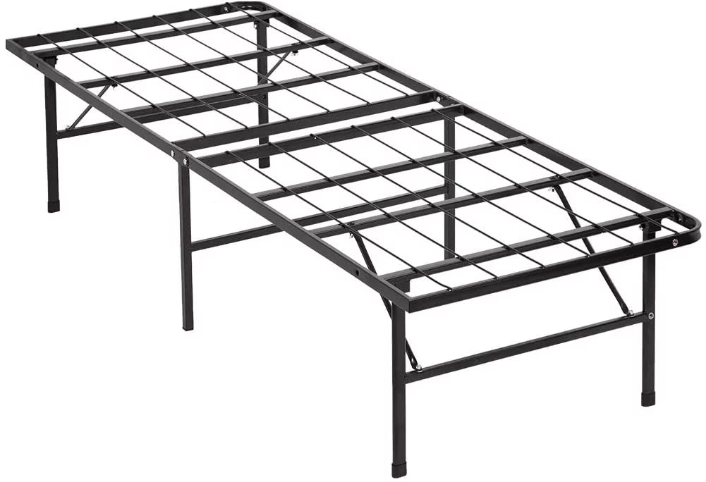 Twin Bed Frame Metal Platform Bed Frame Twin Sizeize 14 Inch Mattress Foundation Box Sizepring Replacement Heavy Duty Sizeteel Sizelat Easy Assembly Noise-Free,Black