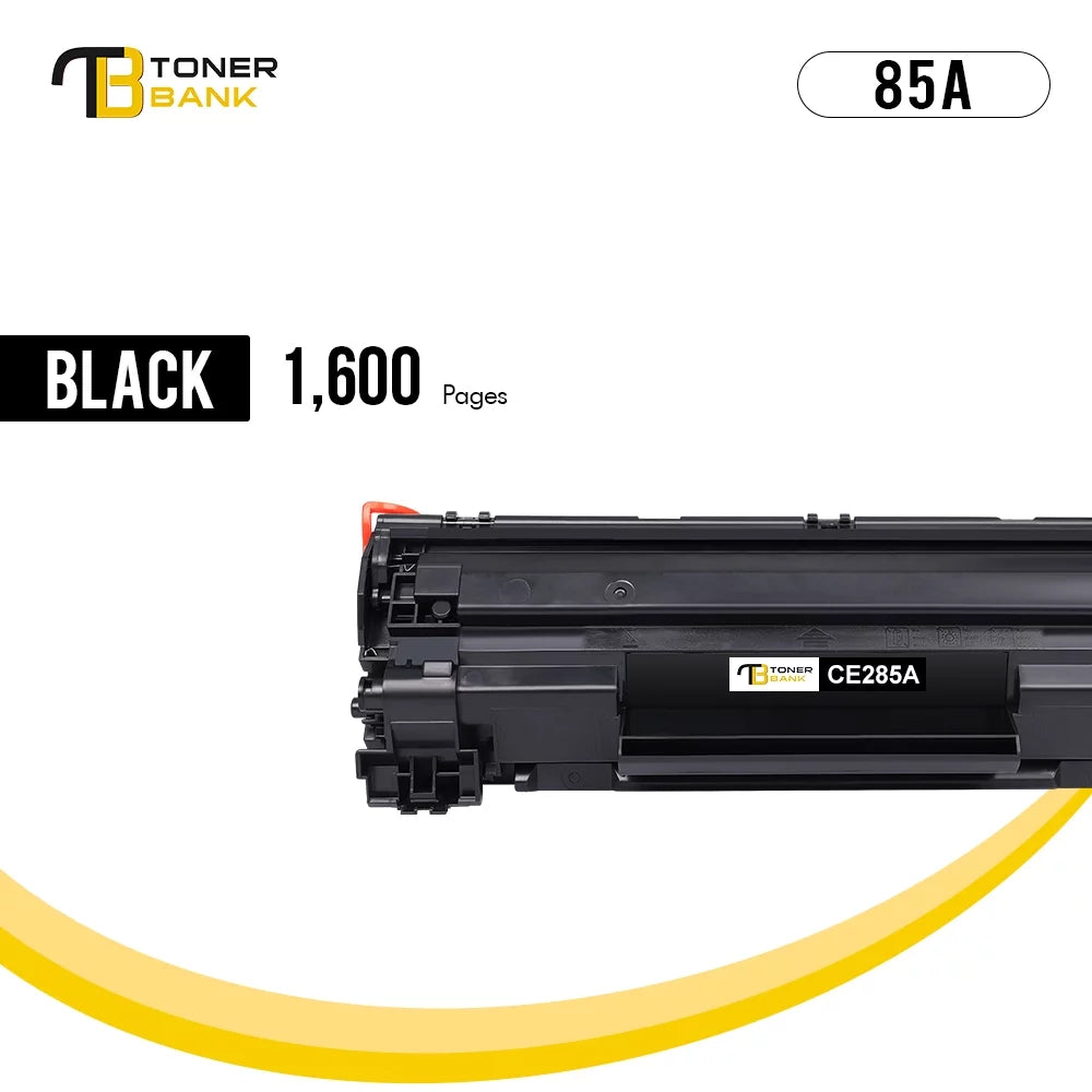 Toner Bank Compatible 85A Toner Cartridge for HP CE285A 85A LaserJet Pro P1102W Pro M1212NF Pro M1132 M1210 M1130 M1212NF M1217NFW Printer Replacement Toner Ink (Black, 1-Pack)