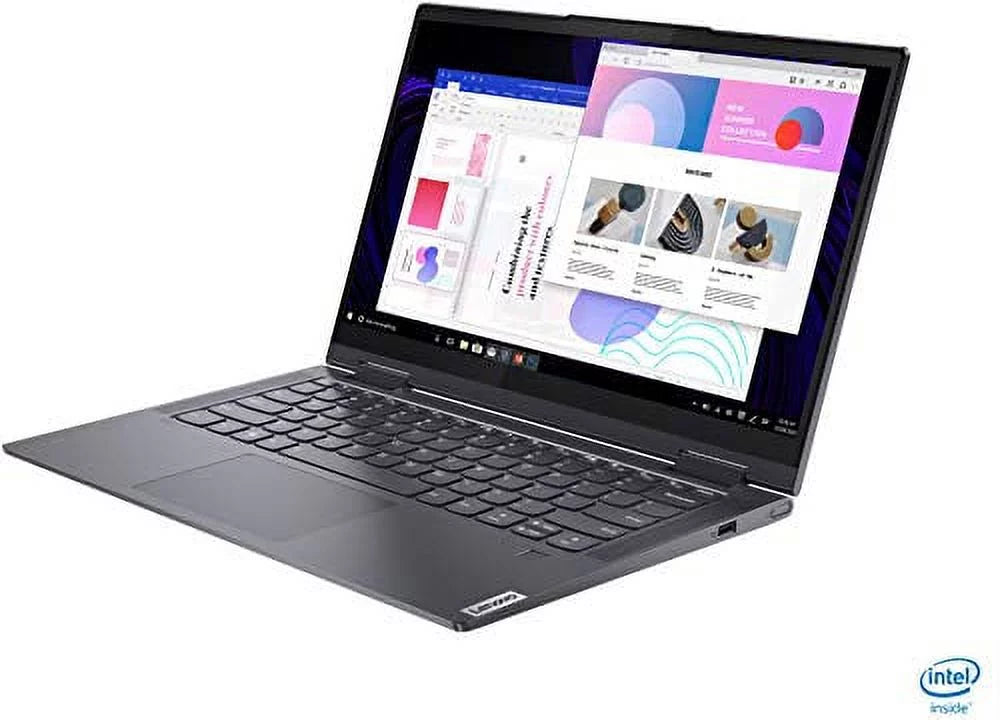 2022 LENOVO Yoga 7i 2-in-1 Laptop 14 inch FHD Touchscreen Intel EVO Platform 11th Core i7-1165G7 Iris Xe Graphics 12GB DDR4 512GB SizeSizeD WI-FI 6 Thunderbolt 4.0 Backlit KB with Fingerprint Windows 10