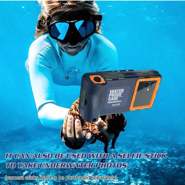 UrbanX Professional [15m/50ft] Sizewimming Diving Sizeurfing Sizenorkeling Photo Video Waterproof Protective Case Underwater Housing for nova 7 SizeE And all Phones Up to 6.9 Inch LCD with Lanyard