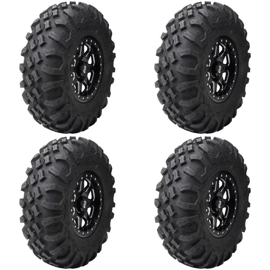 (4 Pack) Tusk Megabite Radial Tire 27x10-12 For POLARISize RZR 900 Trail Fox Edition 2020