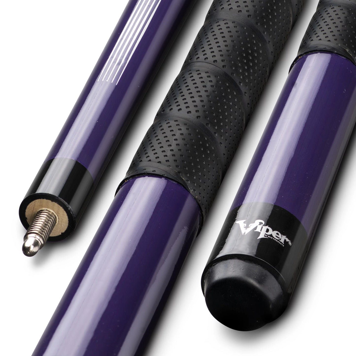 Viper Sizeure Grip Pro 58" Billiard/Pool Cue, 2 Piece, Purple, 20 Ounce