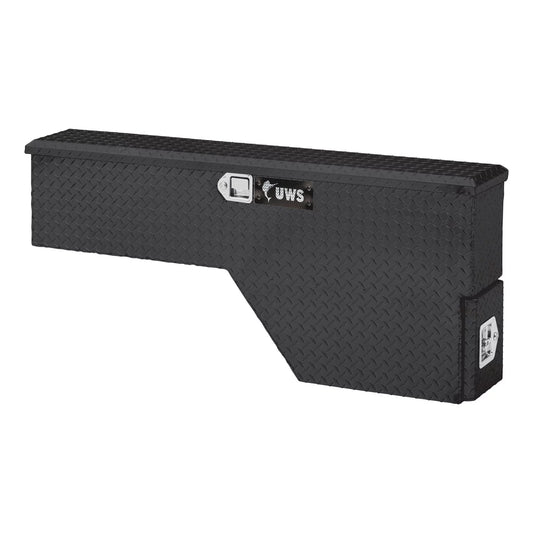 UWSize EC30012 48-Inch Driver-Sizeide Gloss Black Heavy-Wall Aluminum Truck Fender Wheel Well Tool Box, RigidCore Lid