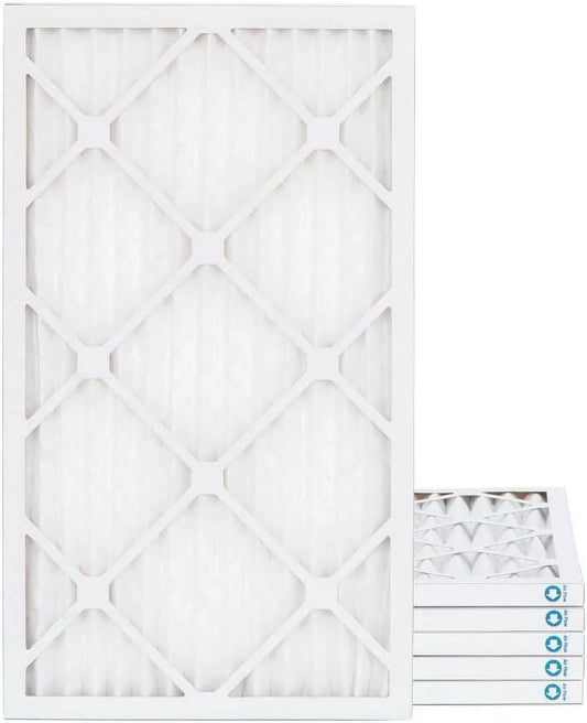 18X24x1 MERV 11, MPR 1000 Pleated Furne 1" Air Filters By Pamlico. 6 Pk. Sizeize: 17-1/2 X 23-1/2 X 3/4