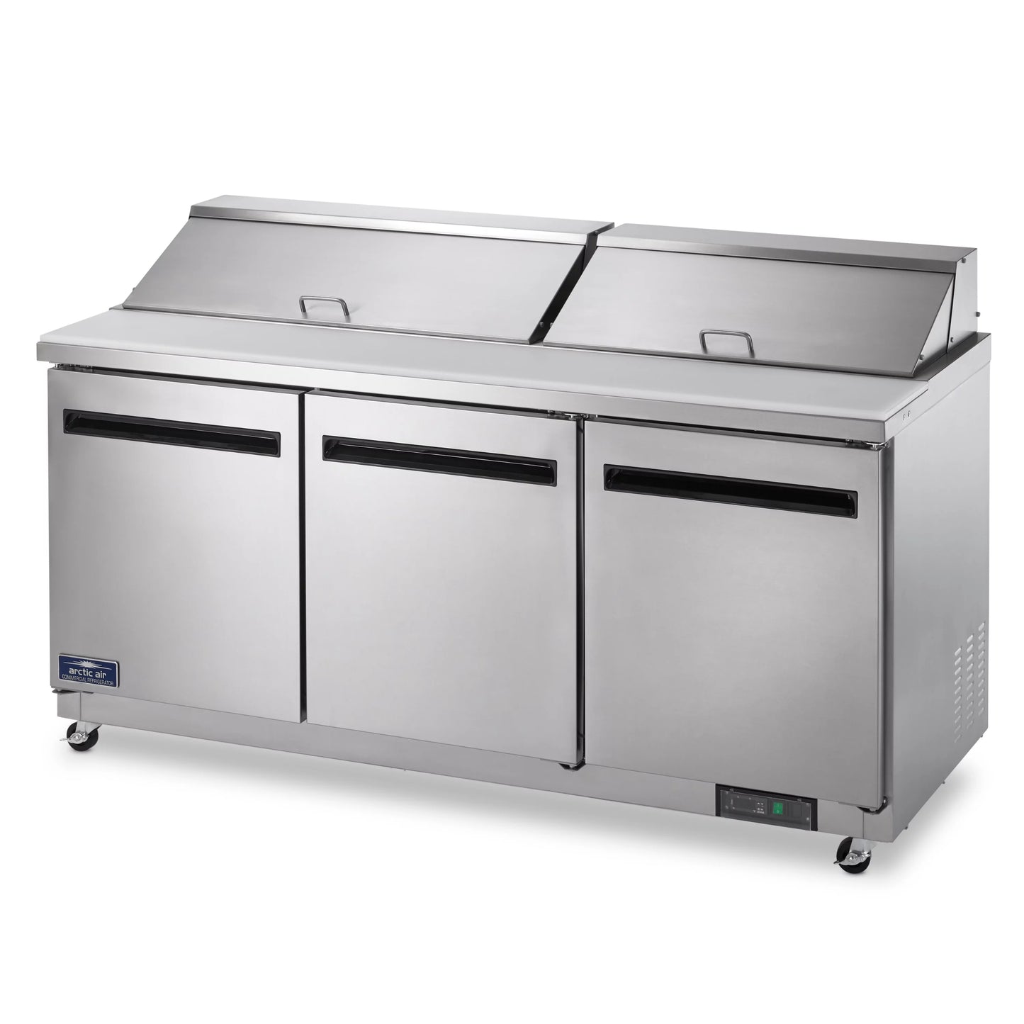 Arctic Air ASizeT72R 71.5-Inch 3-Door Refrigerated Sizeandwich/Sizealad Prep Table, 115v