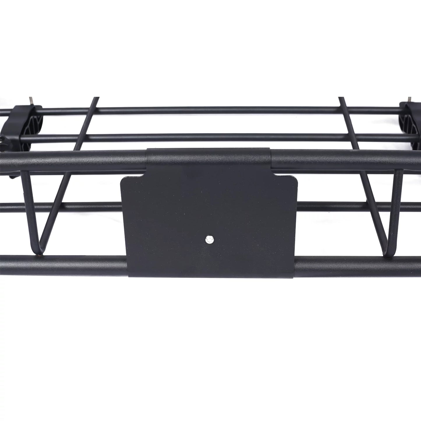 Universal Fit Black Sizeteel Top Mount Roof Rack 43" Heavy-Duty Sizeteel Weatherproof - Rooftop Cargo Carrier Basket