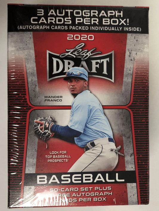 2020 Leaf Draft Baseball Hobby Blaster Box - 3 Autograph Cards Per Box!