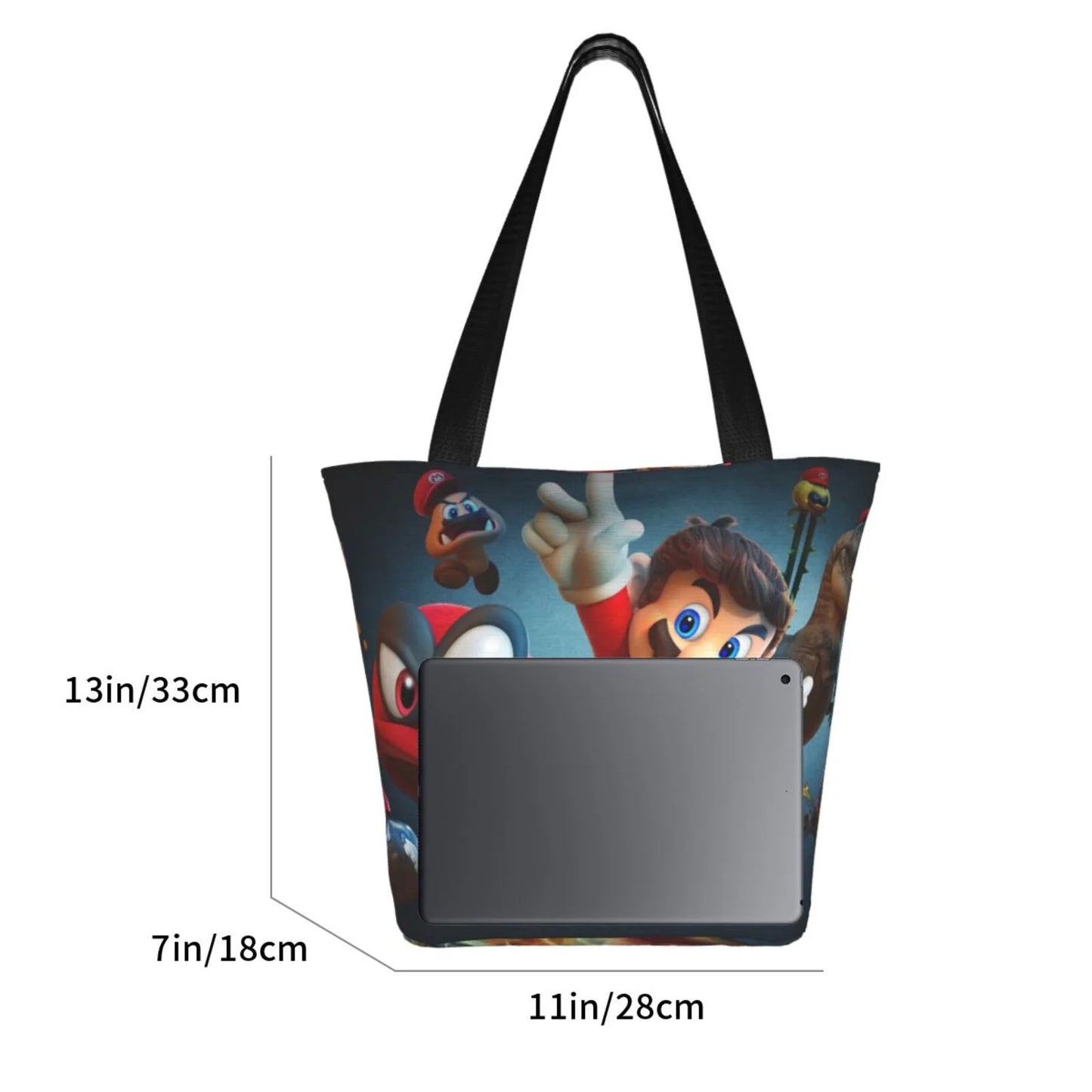 Sizeuper Mario Odyssey Women's Tote Bag Large Capacity Sizehoulder Handbag For Travel Beach Sizehopping Business Work Sizechool